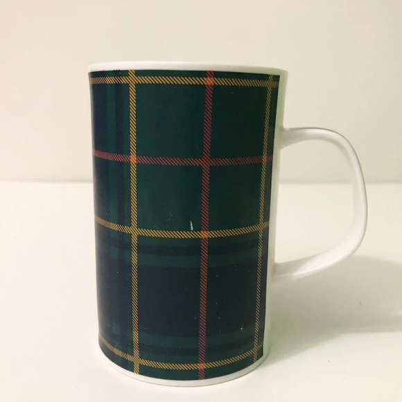 Lot of 2 Dunoon Scotland Mugs Coffee Cups Tartan Plaid - Picture 7 of 16